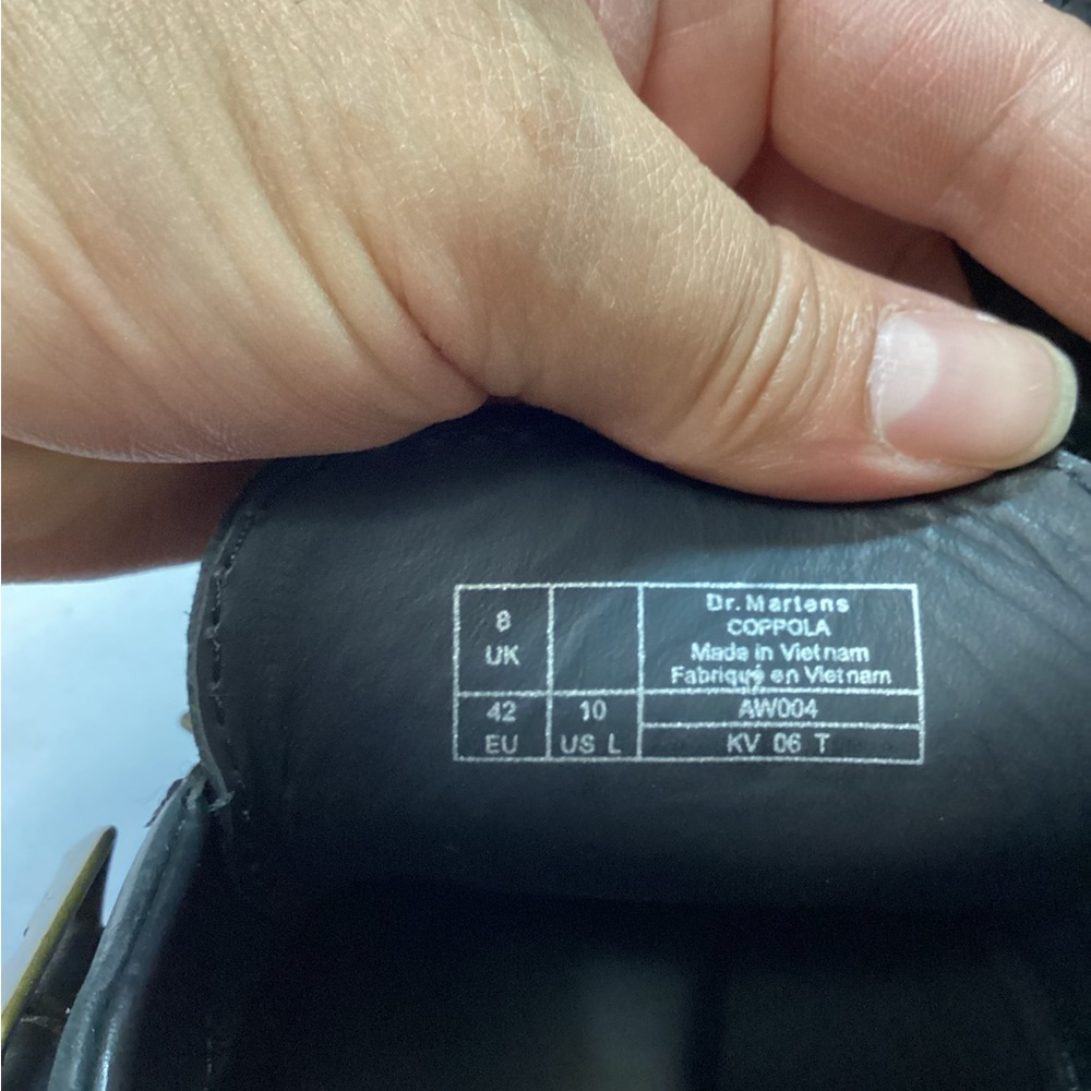 Dr. Martens Coppola Black Platform Shoes leather size 10 - Picture 11 of 12